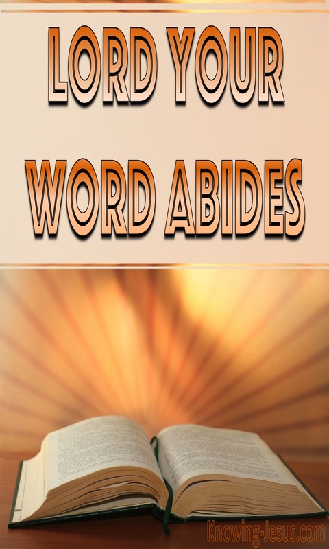 1 Peter 1:25 Lord Your Word Abides (devotional)04:20 (orange)